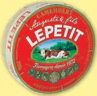 Camembert pasteurisé de campagne - LEPETIT OU PRESIDENT en promo à 1,70 € chez U Express Camembert pasteurisé de campagne - LEPETIT OU PRESIDENT dans le catalogue U Express