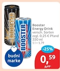 Energy Drink Original von Booster für 0,59 € bei budni im Angebot Energy Drink Original von Booster im aktuellen budni Prospekt