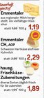 Emmentaler im Angebot bei REWE in Germering Emmentaler Angebote bei REWE Germering für 1,19 €
