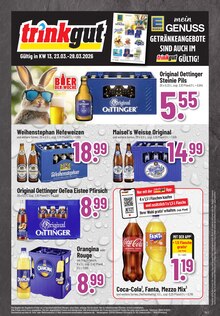 Coca Cola im Trinkgut Prospekt "Aktuelle Angebote" mit 2 Seiten (Heilbronn)