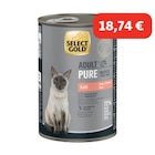 SELECT GOLD Pure Boîtes de Pâtée Chat Adute Veau 6x400 g à 18,74 € dans le catalogue Maxi Zoo