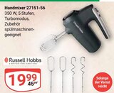 Handmixer 27151-56 Angebote von Russell Hobbs bei GLOBUS Duisburg für 19,99 €