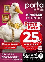 porta Möbel Möbel & Einrichtung Prospekt der aktuellen Woche mit 8 Seiten, gültig von 01.03.2026 bis 07.03.2026, in Espelkamp und Umgebung Aktueller porta Möbel Möbel & Einrichtung Prospekt in Espelkamp und Umgebung, "KRASSER DENN JE" mit 8 Seiten, 01.03.2026 - 07.03.2026