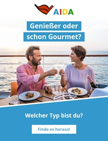 AIDA Prospekt Genießer oder schon Gourmet? mit  Seite in Köln und Umgebung