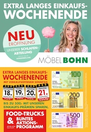Aktueller Möbel Bohn Prospekt, "EXTRA LANGES EINKAUFS-WOCHENENDE", mit Angeboten der Woche, gültig von 12.09.2025 bis 12.09.2025