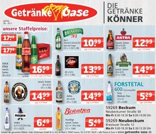 Getränke Oase Prospekt für Beckum mit 1 Seite Getränke Oase Prospekt für Beckum: "Aktuelle Angebote", 1 Seite, 20.07.2026 - 25.07.2026