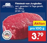 Aktuelle Steak Angebote bei Netto Marken-Discount in Erlangen Aktuelles Filetsteak vom Jungbullen Angebot bei Netto Marken-Discount in Erlangen ab 3,79 €
