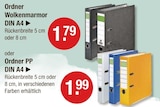 Ordner Wolkenmarmor DIN A4 von  im aktuellen V-Markt Prospekt für 1,79 €