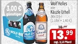 Getränke Quelle WVG Förderstedt - Wolf Helles Angebot im Prospekt Wolf Helles bei Getränke Quelle WVG im Förderstedt Prospekt für 13,99 €