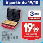 Gaufrier ou Crêpière à Aldi dans Saint-Martin-Lacaussade