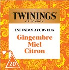 Infusion ayurveda gingembre miel citron - TWININGS dans le catalogue Intermarché Super