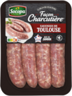 Promo 4 saucisses de Toulouse façon charcutière SOCOPA à 3,30 € dans le catalogue Carrefour Market à Mayenne