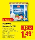 Mozzarella XXL von Milbona im aktuellen Lidl Prospekt