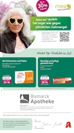 mea - meine apotheke Prospekt für Krefeld mit 4 Seiten mea - meine apotheke Prospekt für Krefeld: "Unsere Juli-Angebote", 4 Seiten, 01.07.2025 - 31.07.2025