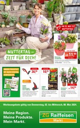 Aktueller ZG Raiffeisen Prospekt, "Muttertag - Zeit für Dich!", mit Angeboten der Woche, gültig von 02.05.2024 bis 02.05.2024