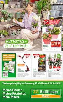 Aktueller ZG Raiffeisen Prospekt "Muttertag - Zeit für Dich!" Seite 1 von 8 Seiten