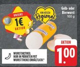 Gelb- oder Bierwurst im Angebot bei EDEKA in Nürnberg Gelb- oder Bierwurst Angebote bei EDEKA Nürnberg für 1,00 €