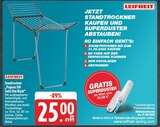 Standtrockner Pegasus 150 Solid Slim Black Angebote von Leifheit bei EDEKA Leipzig für 25,00 €