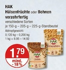 Hülsenfrüchte oder Bohnen verzehrfertig von HAK im aktuellen V-Markt Prospekt für 1,79 €