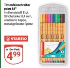 Tintenfeinschreiber point 88 Angebote von STABILO bei GLOBUS Kempen für 4,99 €