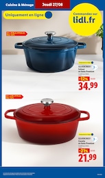 Offre Cocotte En Fonte dans le catalogue Lidl du moment à la page 31