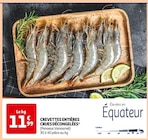 Crevettes entières crues décongelées en promo chez Auchan Supermarché Orléans à 11,99 €