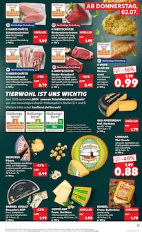 Braten im aktuellen Kaufland Prospekt (Moers) Braten im Kaufland Prospekt "Hier bin ich richtig" mit 64 Seiten (Moers)
