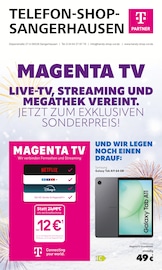 Aktueller Telefon Shop Sangerhausen Prospekt mit Fernseher, "MAGENTA TV", Seite 1