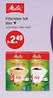 Filtertüten 1x4 naturbraun im V-Markt Prospekt Filtertüten 1x4 naturbraun von Melitta im aktuellen V-Markt Prospekt für 2,49 €