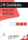 Feuilles simples perforées - DOMÉDIA - Intermarché Hyper Feuilles simples perforées - DOMÉDIA à 3,58 € dans le catalogue Intermarché Hyper
