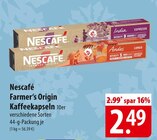 Nescafé Farmer‘s Origin Kaffeekapseln Angebote bei famila Nordost Celle für 2,49 €