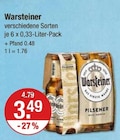 Warsteiner von  im aktuellen V-Markt Prospekt für 3,49 €