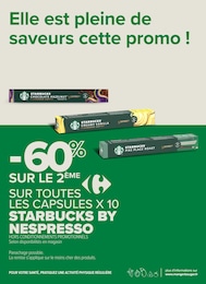 Prix et réduction Nespresso dans le prospectus Carrefour Proximité en cours Offre Nespresso dans le catalogue Carrefour Proximité du moment à la page 6