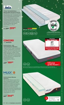 Aktueller Matratzen Concord Prospekt "AUS LIEBE ZU GUTEM SCHLAF" Seite 2 von 9 Seiten