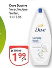 Dusche Angebote von Dove bei GLOBUS Amberg für 1,99 €