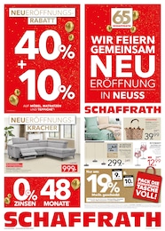 Schaffrath Prospekt für Velbert mit 8 Seiten Schaffrath Prospekt für Velbert: "WIR FEIERN GEMEINSAM NEUERÖFFNUNG IN NEUSS", 8 Seiten, 02.10.2026 - 16.10.2026