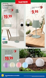 Prix et réduction Lampadaire dans le prospectus Lidl en cours Offre Lampadaire dans le catalogue Lidl du moment à la page 6