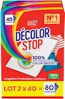Lingettes Protection Couleurs 2x40 - DECOLOR STOP dans le catalogue Intermarché Hyper