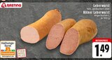 Leberwurst im Angebot bei E center in Duisburg Leberwurst Angebote von Rasting bei E center Duisburg für 1,49 €