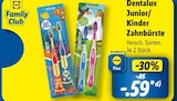 Junior/Kinder Zahnbürste Angebote von Dentalux bei Lidl Tübingen für 0,85 €