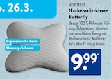 Nackenstützkissen Butterfly von Novitesse im aktuellen ALDI SÜD Prospekt für 9,99 €