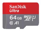 Carte mémoire micro SD 64Go - SANDISK en promo chez Carrefour Carte mémoire micro SD 64Go - SANDISK dans le catalogue Carrefour