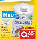 Kochsahne von Gutes Land für 0,65 € bei Netto Marken-Discount im Angebot Kochsahne von Gutes Land im aktuellen Netto Marken-Discount Prospekt