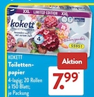 Toilettenpapier im ALDI SÜD Prospekt Toilettenpapier von KOKETT im aktuellen ALDI SÜD Prospekt für 7,99 €