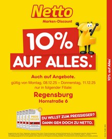 Aktueller Netto Marken-Discount Prospekt (Regensburg) Netto Marken-Discount Prospekt "10% AUF ALLES" mit Seiten (Regensburg)