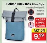 Rolltop Rucksack Urban Style im Angebot bei Zimmermann in Halberstadt Rolltop Rucksack Urban Style Angebote bei Zimmermann Halberstadt für 9,99 €