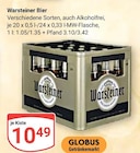 Bier Angebote von Warsteiner bei GLOBUS Saarlouis für 10,49 €