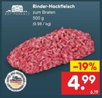 Aktuelles Rinder-Hackfleisch Angebot bei Netto Marken-Discount in Jena ab 4,99 €