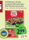 Aktuelles Original Nürnberger Bio-Rostbratwürste Angebot bei tegut in Nürnberg ab 2,99 €