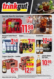 Cola im Trinkgut Prospekt in Schwalbach Aktueller Trinkgut Prospekt mit Cola, "Aktuelle Angebote", Seite 1